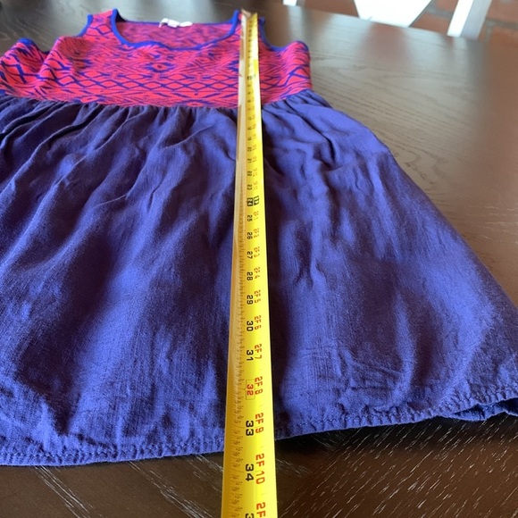 Anthropologie Skies Are Blue women’s blue tank dress size Large Petite boho - Picture 11 of 13